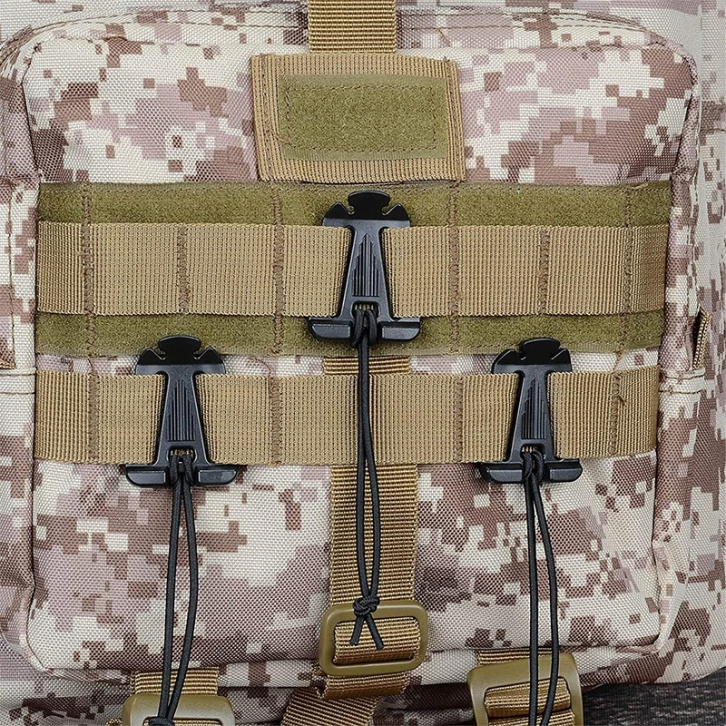 Accesorios MOLLE para mochila: hebilla táctica, mosquetón y clips - imagen 5
