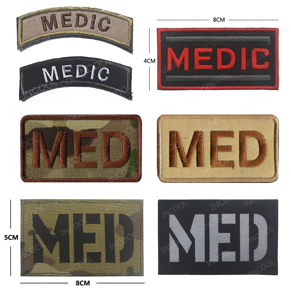 Parche MEDIC reflectante IR – Identificación táctica