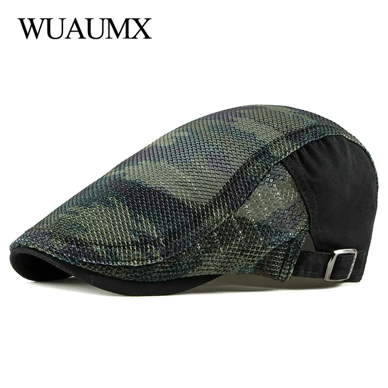 Boina táctica de camuflaje veraniega de malla transpirable unisex