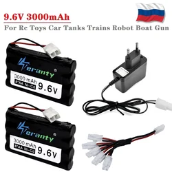 Cargador de batería 9.6V 3000mAh Ni-CD AA 5 en 1 para juguetes RC