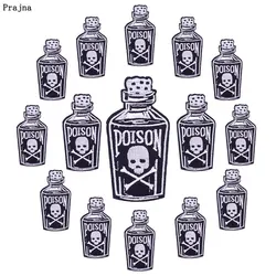 Parche bordado calavera Punk termoadhesivo para ropa