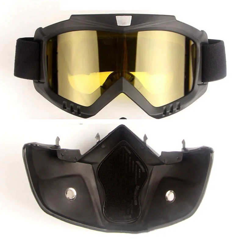 Vista frontal del casco con lente clara