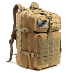 Mochila táctica 50L de gran capacidad 900D para camping y senderismo