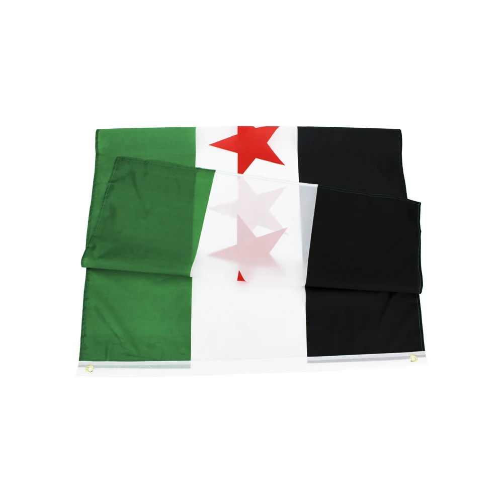 Bandera de Siria tres estrellas para decoración hogar y exterior - imagen 5