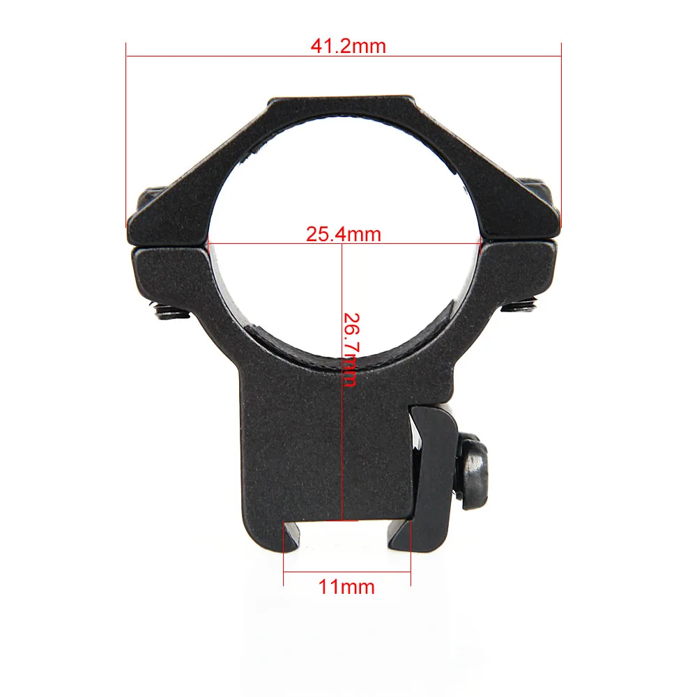 GZ Anillo de caza táctico para rifle en riel de mira metal