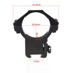 GZ Anillo de caza táctico para rifle en riel de mira metal