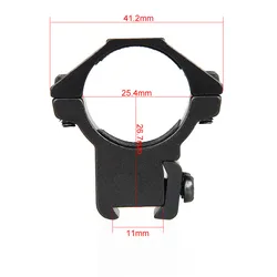 GZ Anillo de caza táctico para rifle en riel de mira metal