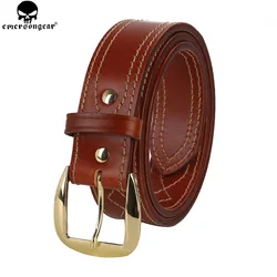 Emersongear EM9522 Cinturón Táctico de Cuero con Hebilla Latón