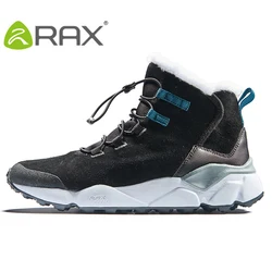 RAX botas de senderismo piel vaca forro felpa antideslizantes