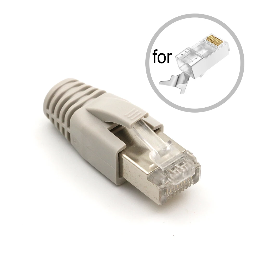 xintylink Protectores RJ45 para conectores Ethernet Cat6a Cat7 Cat8 - imagen 5