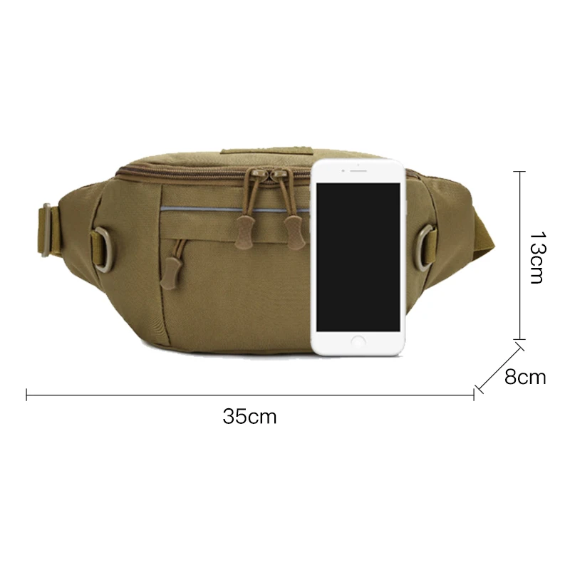 Bolsa táctica pecho MOLLE hombre riñonera senderismo caza pesca - imagen 5