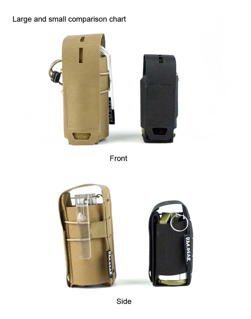 Bolsa táctica MOLLE modular – Apertura rápida para equipamiento - imagen 4