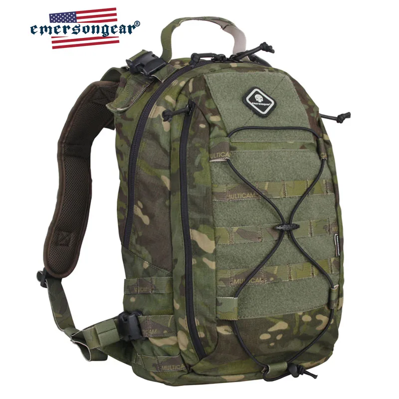Vista lateral de la mochila táctica Emersongear