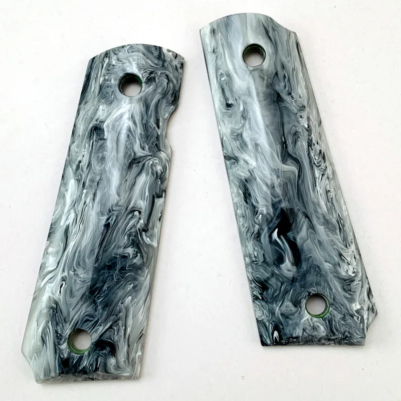 Empuñaduras 1911 tácticas acrílicas veteadas CNC, personalizadas - imagen 4