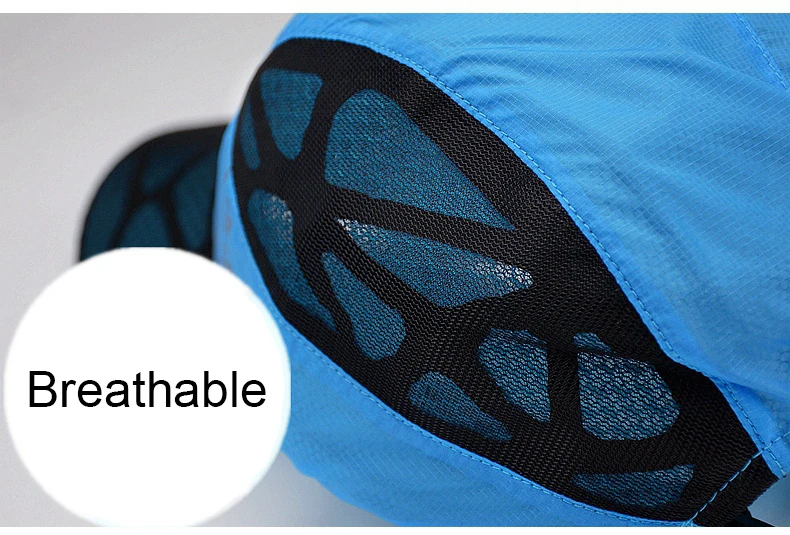 Gorra plegable para llevar en la mochila