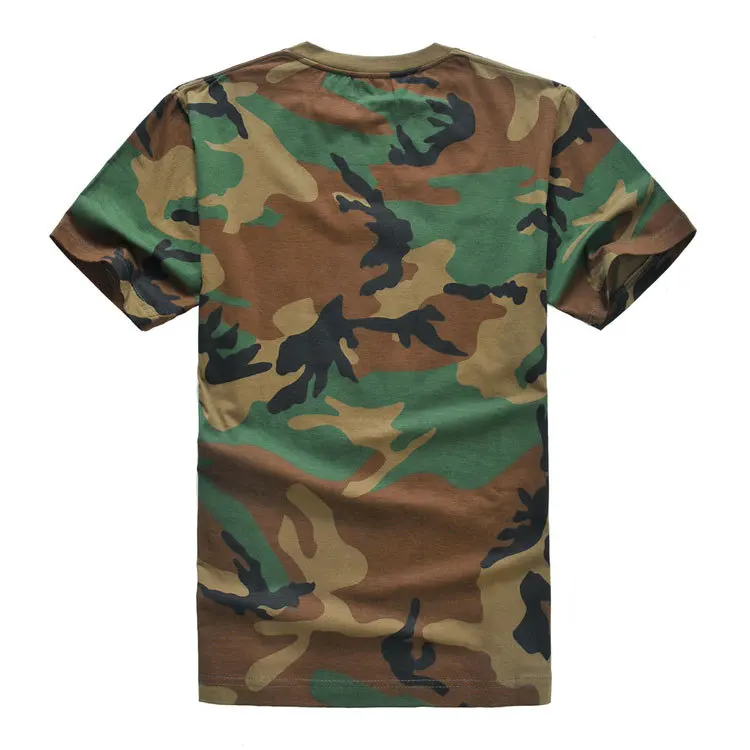 Camisa táctica de combate camuflaje cuello redondo para caza outdoor - imagen 5