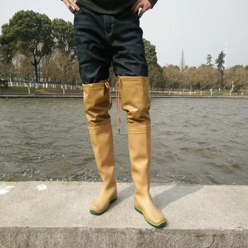 Botas lluvia profesionales impermeables antideslizantes campo pesca - imagen 5