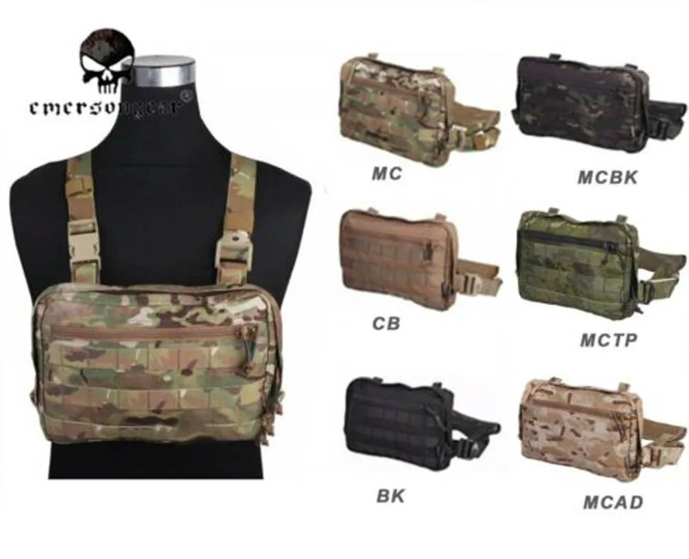 Bolsa táctica de pecho Emersongear EM9285 vista frontal