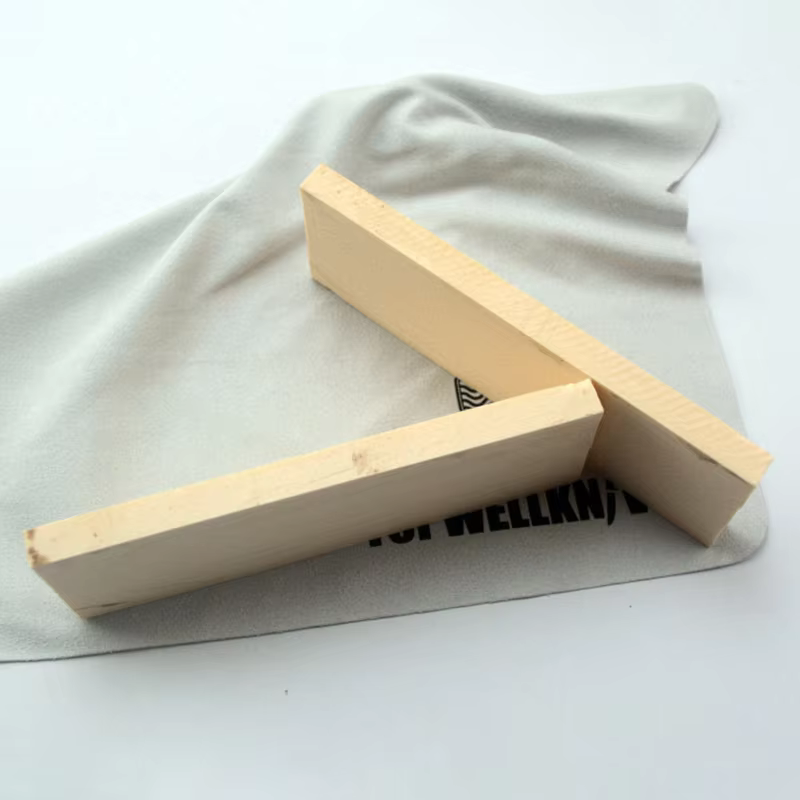 Mango para cuchillo EDC de resina marfil sintético 120x40x8mm - imagen 4