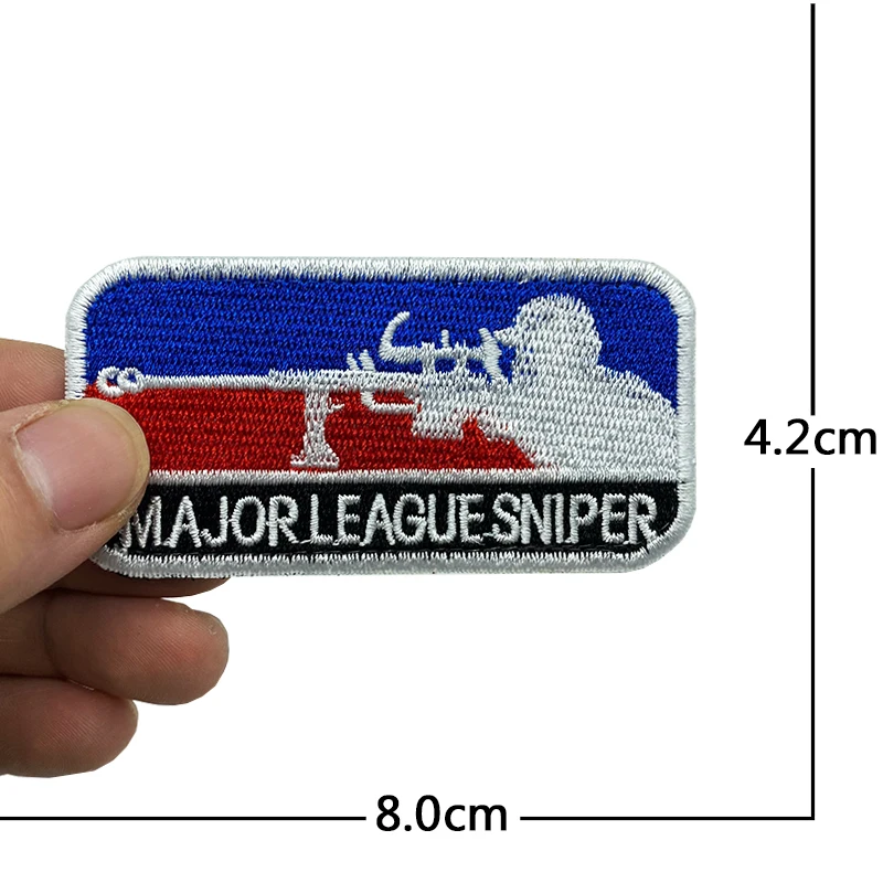 Parche SNIPER bordado 3D velcro – Táctico militar alta calidad - imagen 5