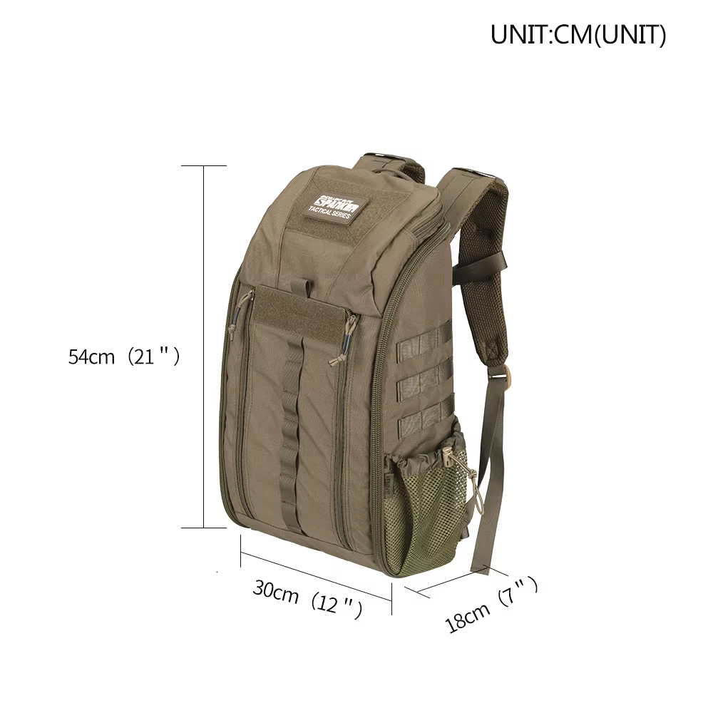 Mochila táctica Elite Spanker vista frontal con sistema MOLLE