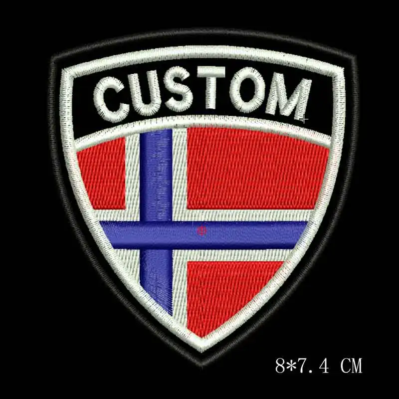 Parche personalizado con nombre de Noruega - planchado y gancho - imagen 3