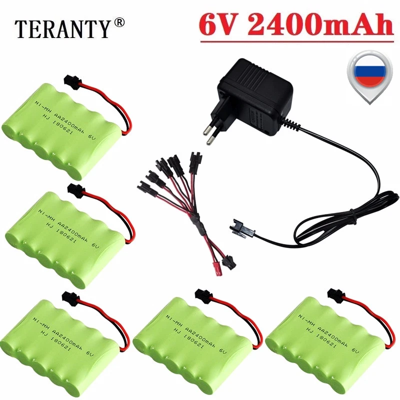 Batería Ni-MH 6V 2400mAh para réplica de airsoft con enchufe SM - imagen 4