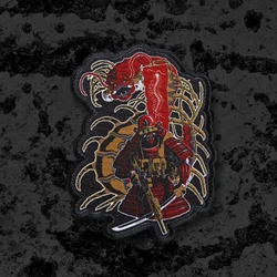 Parche táctico Takeda Messenger Samurai Centipede para mochilas
