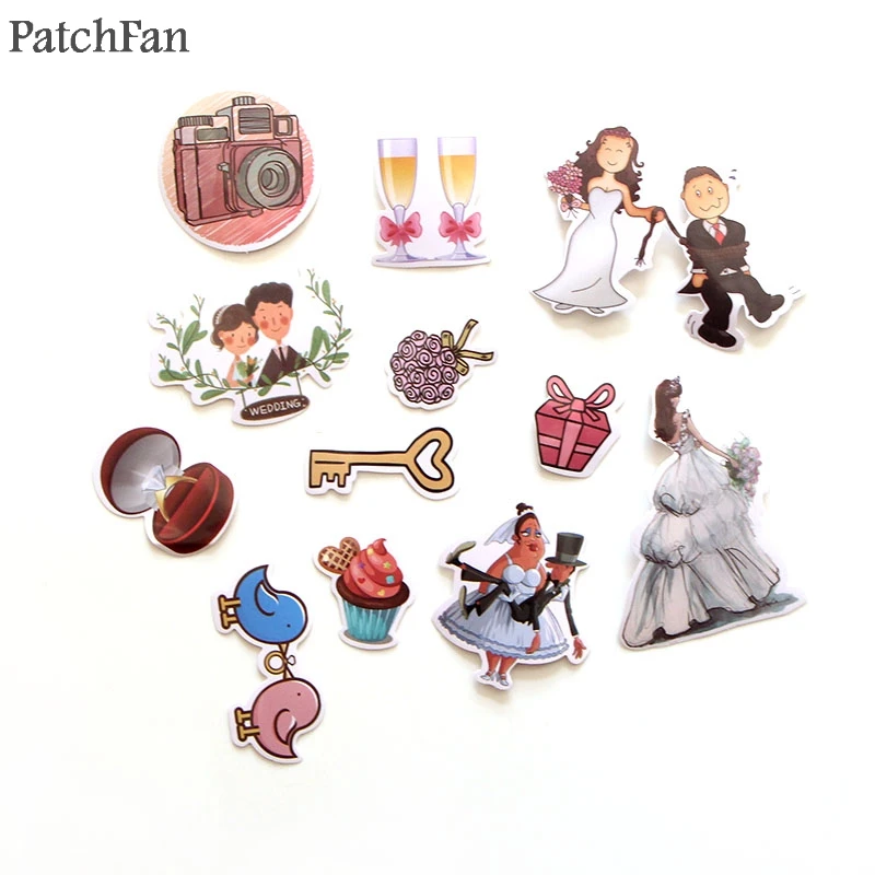 Patchfan Pegatinas boda arte impreso para móvil y equipaje - imagen 5