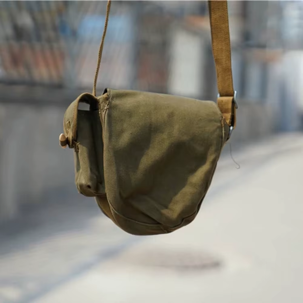 Bolsa munición lona militar para cargadores tambor AK Vietnam - imagen 5