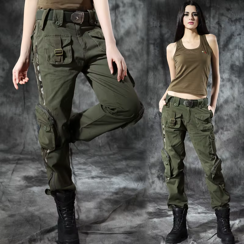 Pantalones cargo ripstop tácticos de mujer para outdoor y senderismo - imagen 4