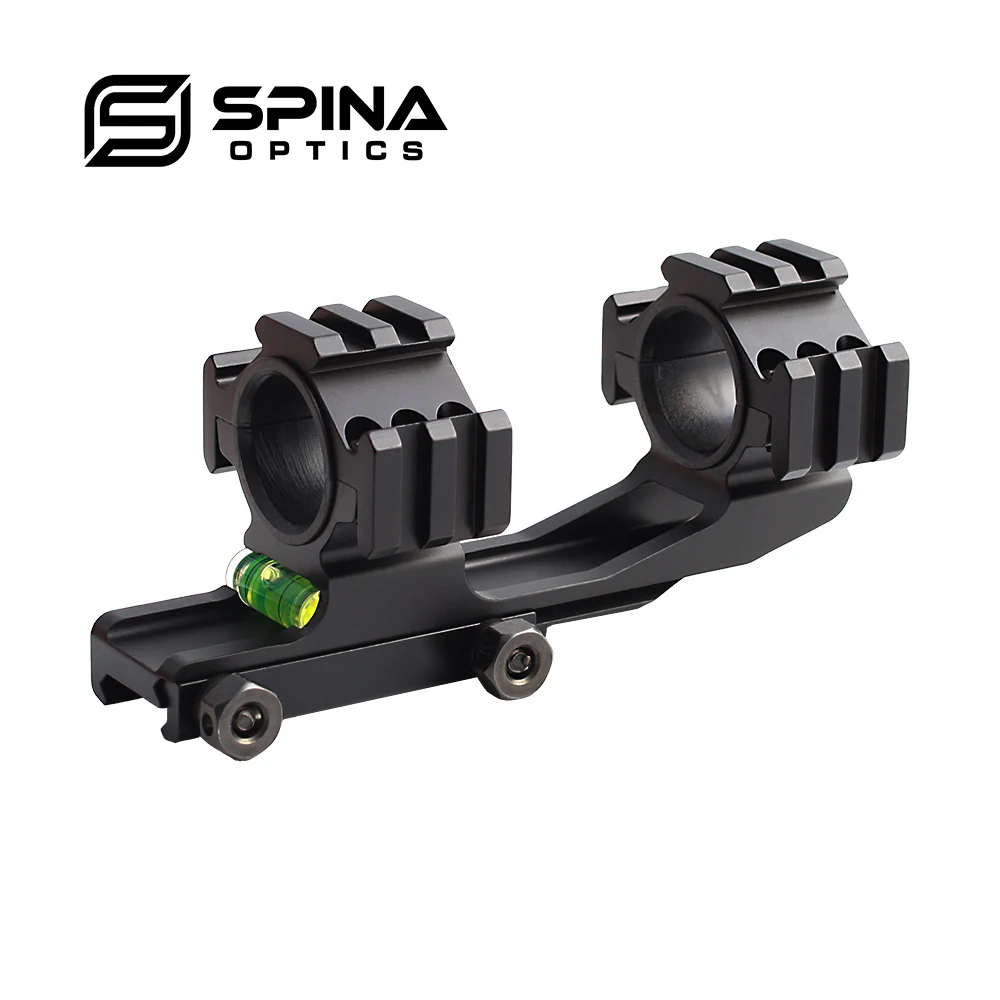 Soporte táctico Picatinny con nivel burbuja para mira 25,4/30 mm - imagen 2
