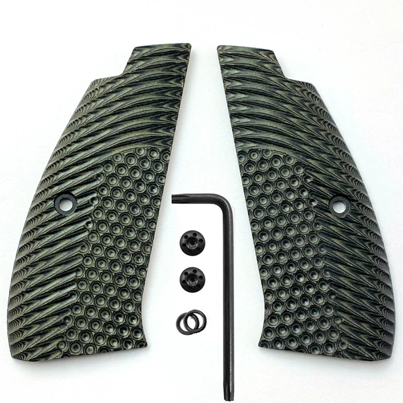 Empuñaduras vistas desde el lado izquierdo