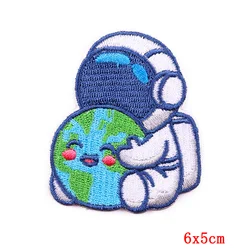 Parche bordado astronauta espacial – Autoadhesivo para ropa