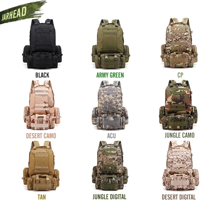 Mochila táctica MOLLE para senderismo, camping y escalada - imagen 2