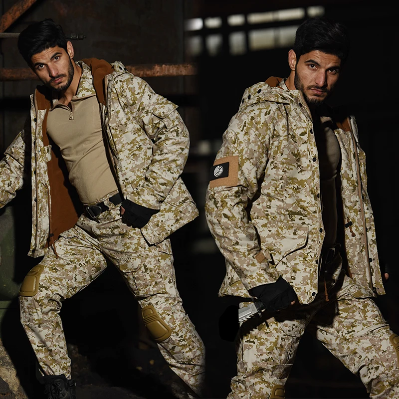 Chaqueta polar camuflaje táctico militar para frío y carga exterior - imagen 4