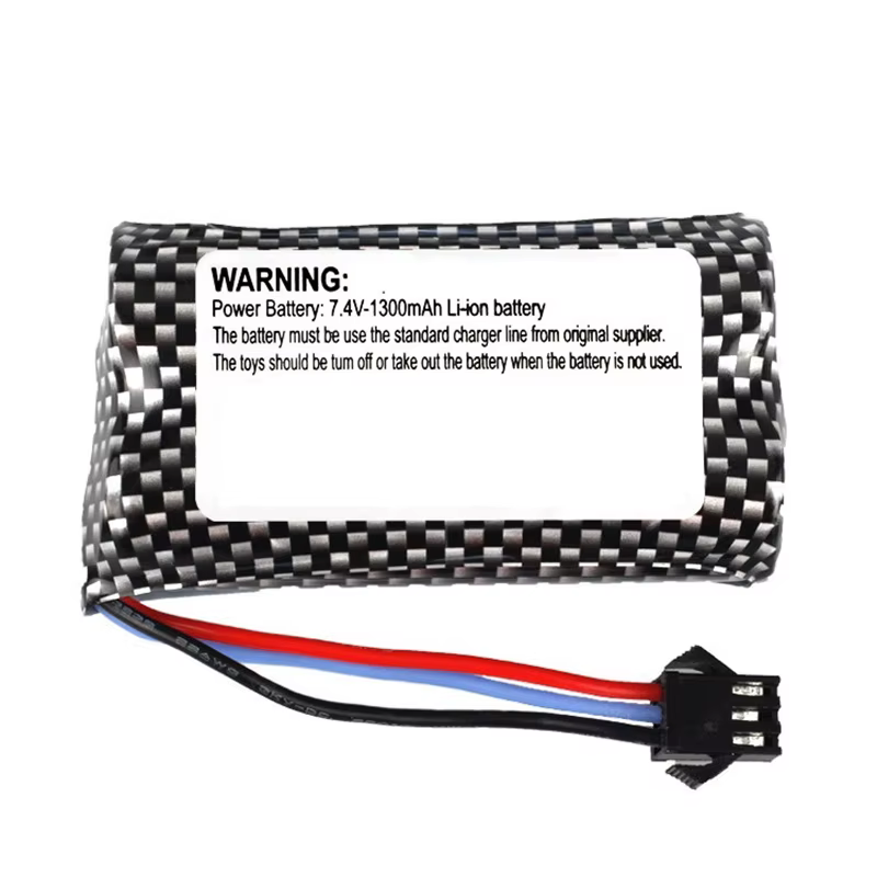 Batería 18650 7,4V 1300mAh recargable para RC – Alta potencia - imagen 4