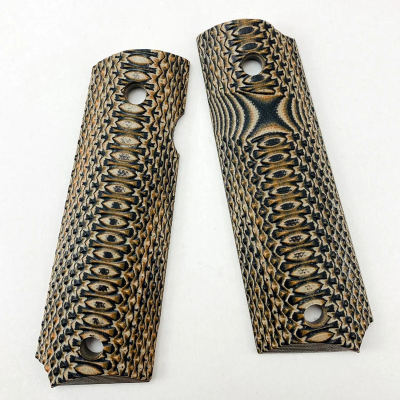 Empuñaduras G10 Rojo-Negro para 1911