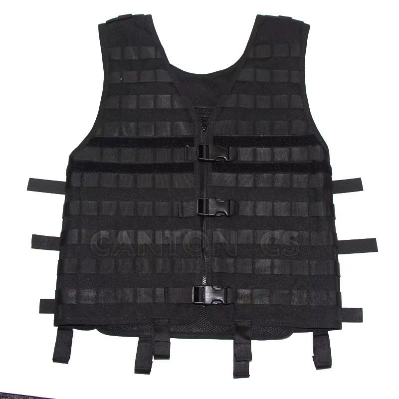 Chaleco táctico MOLLE transpirable y modular ajustable para exteriores