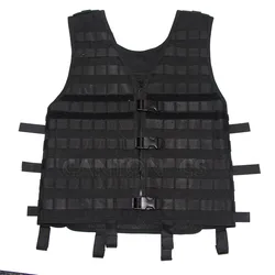 Chaleco táctico MOLLE transpirable y modular ajustable para exteriores