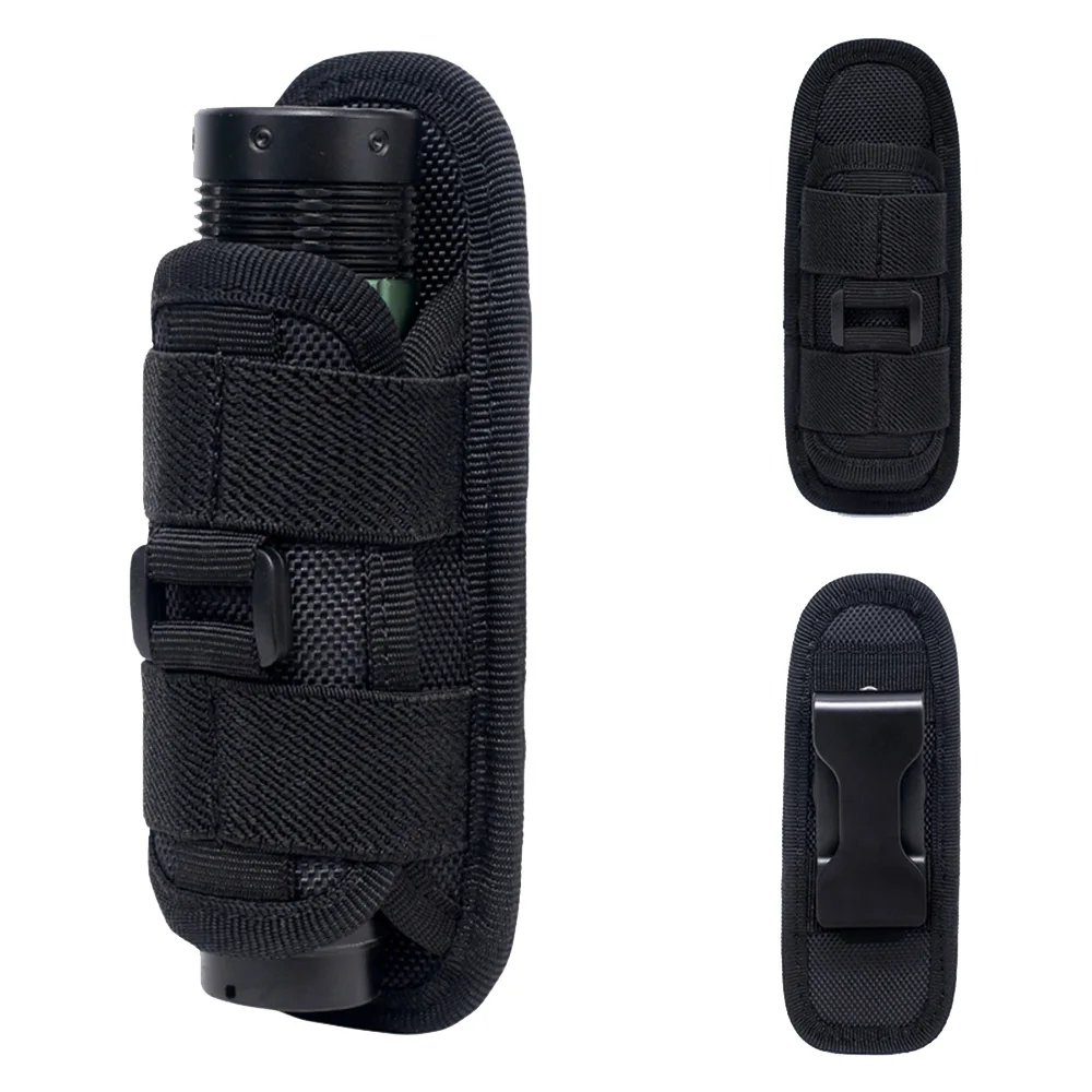Funda táctica giratoria 360° linterna – Soporte cinturón caza