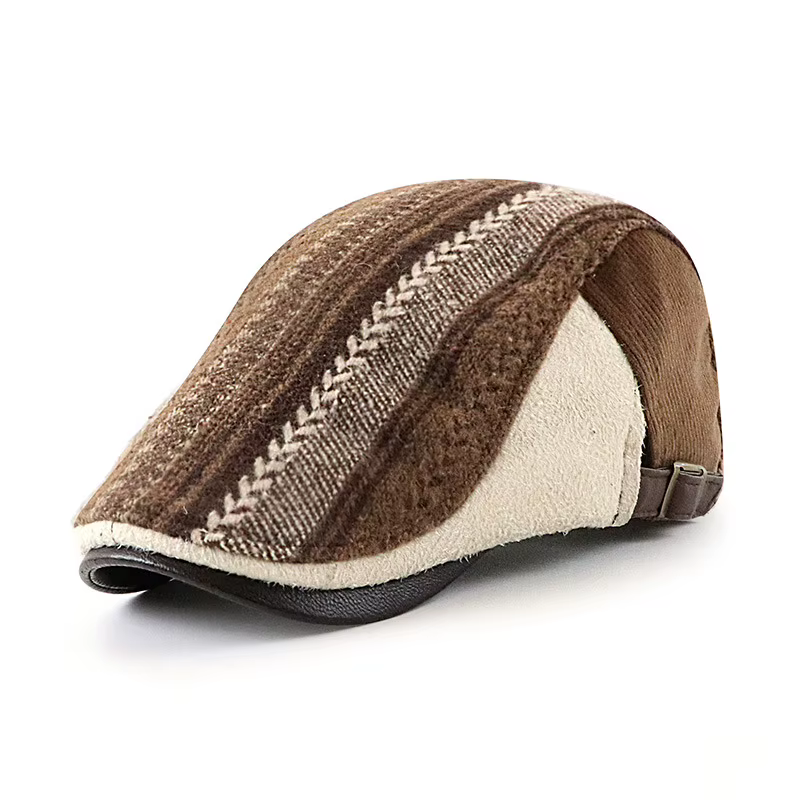Boina retro hombre estilo británico para otoño e invierno