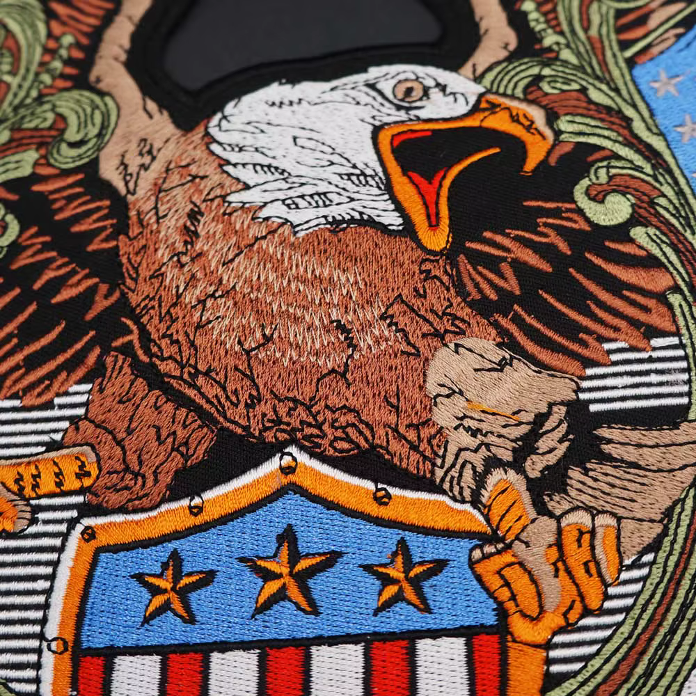In God We Trust parche bordado águila para chaqueta motociclista - imagen 2