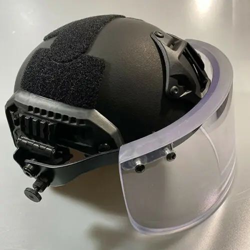 Casco balístico UHMW-PE con visor abatible y lente para riel - imagen 5