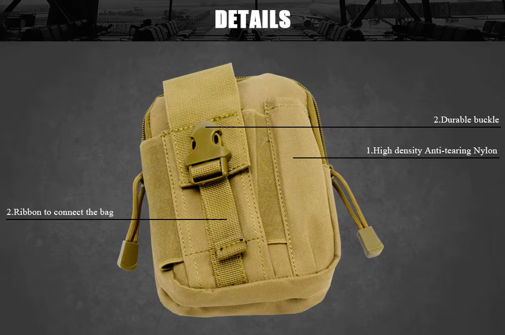 Bolsa táctica en uso con sistema Molle