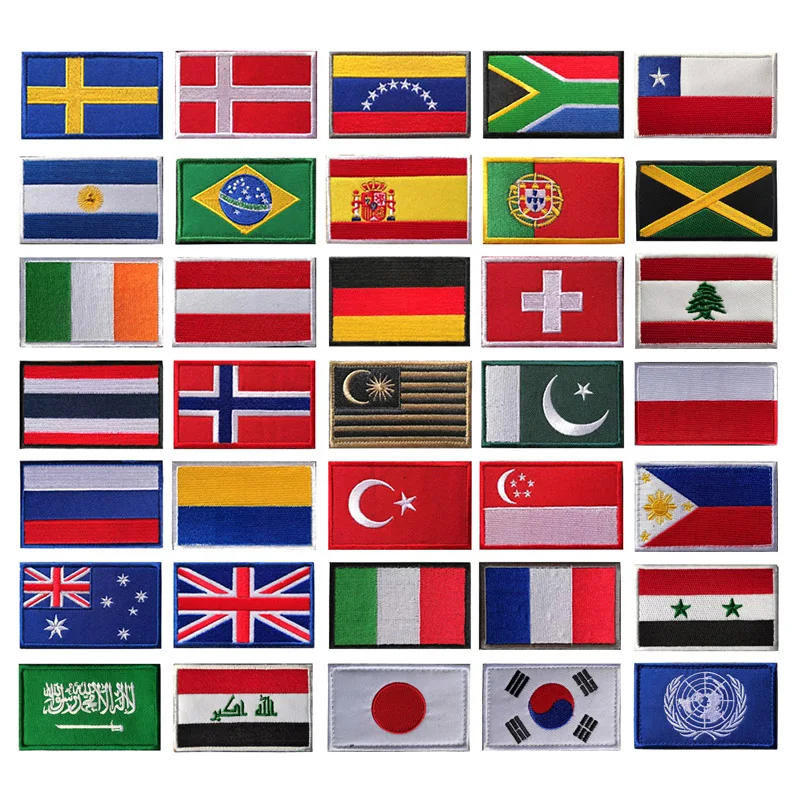 Bandera táctica de país con cierre velcro - imagen 4