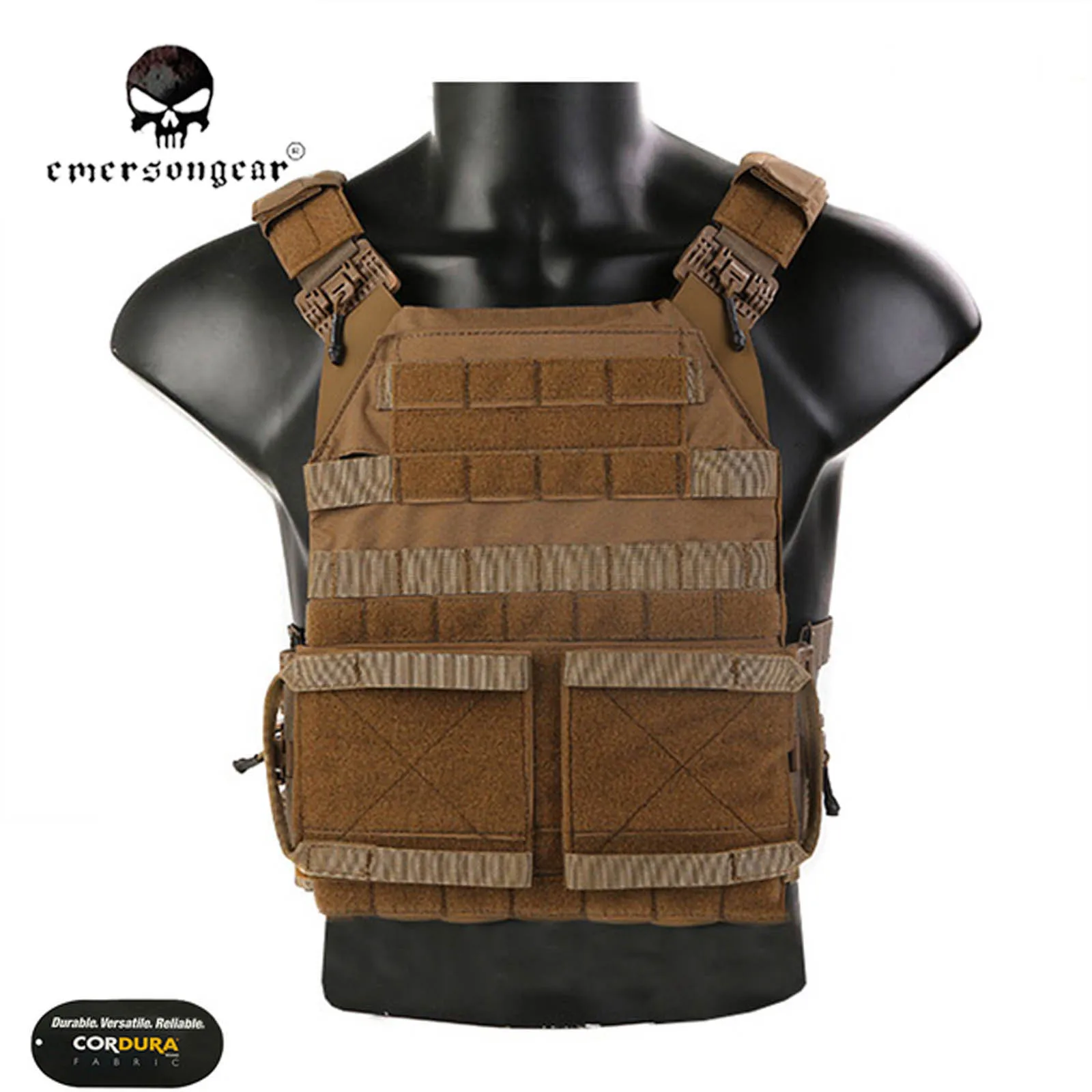 Detalle del sistema Molle y liberación rápida del chaleco