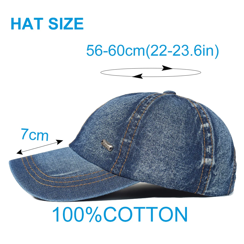 Gorra béisbol vintage algodón lavado perfil bajo ajustable camionero - imagen 2