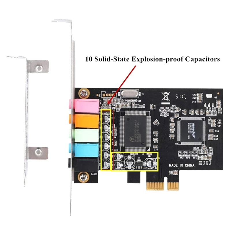 K1KF Tarjeta de sonido PCIe de chip CMI8738 para Windows - imagen 2