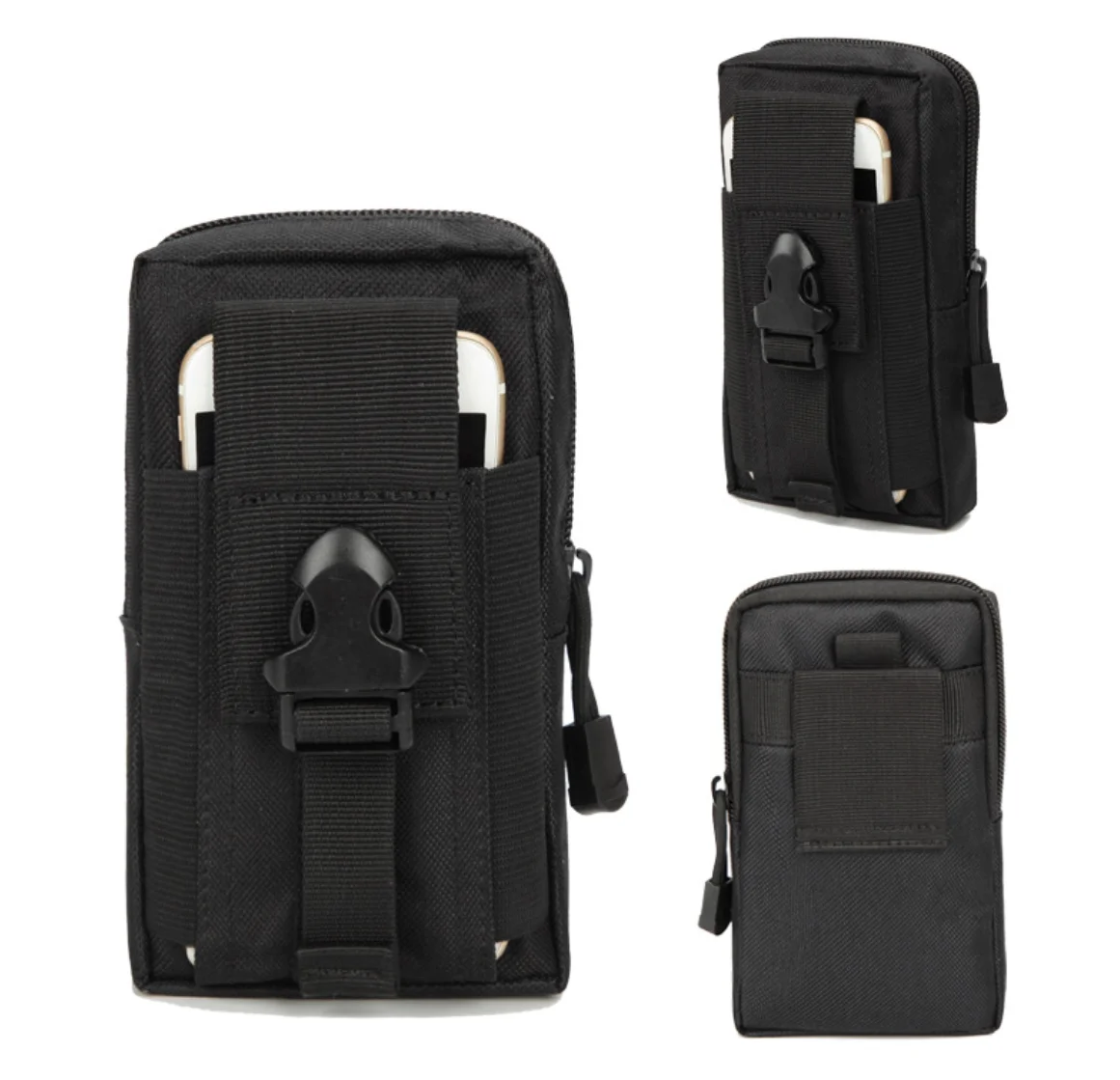 Bolsa táctica MOLLE funda teléfono móvil en cinturón de caza exterior
